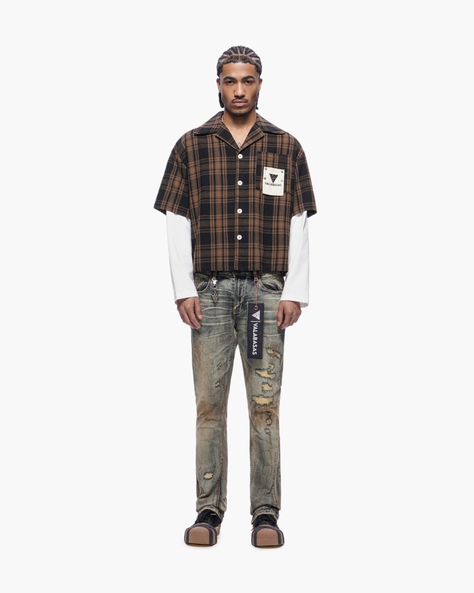 Valabasas Static Stacked Vintage Wash Jeans
