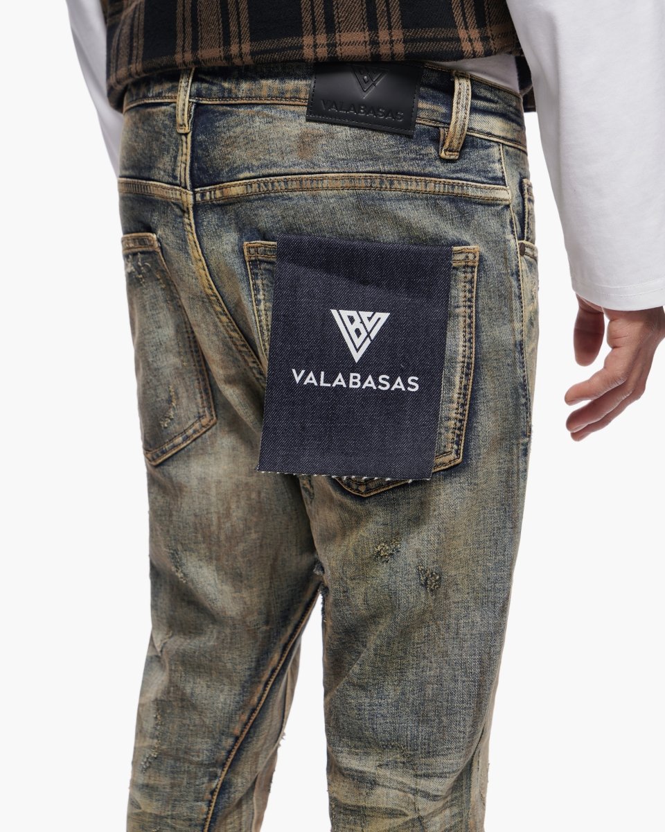 Valabasas Static Stacked Vintage Wash Jeans