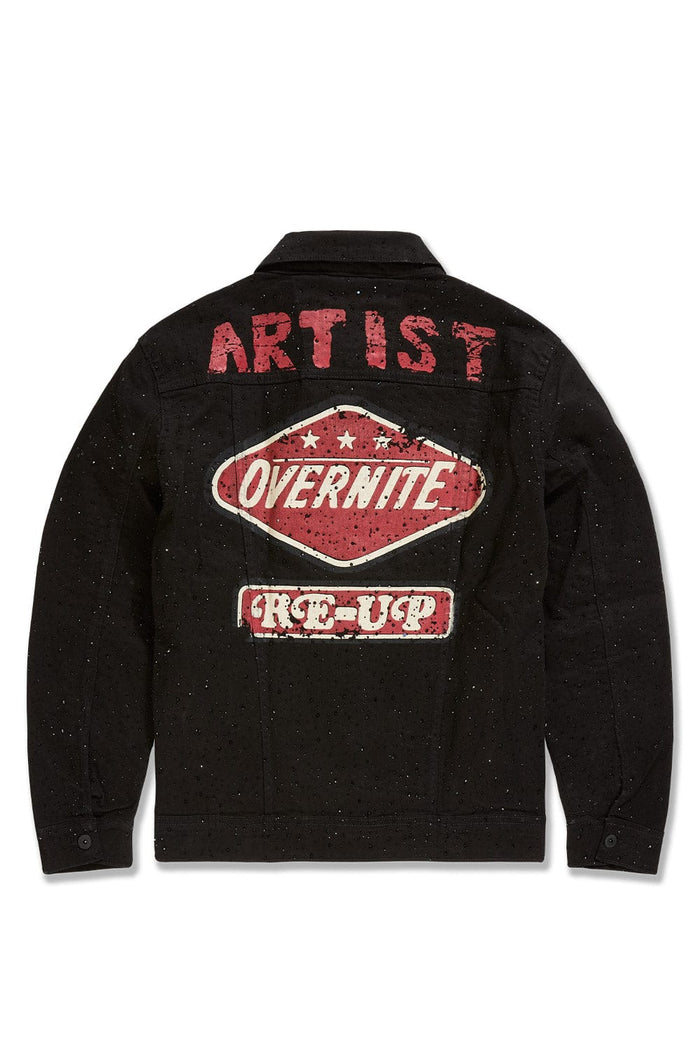 Jordan Craig "Local Dealer" Rhinestone Trucker Denim  Jacket