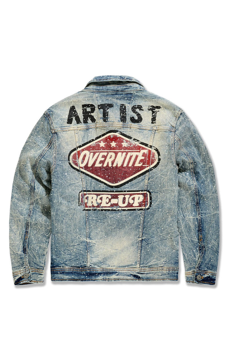 Jordan Craig "Local Dealer" Rhinestone Trucker Denim  Jacket