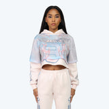 Smoke Rise Graphic Print Twofer Hoodie & Fleece Stack Pants Set