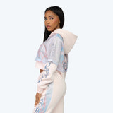 Smoke Rise Graphic Print Twofer Hoodie & Fleece Stack Pants Set