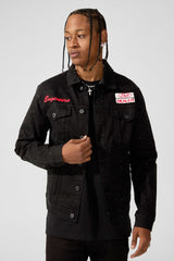 Jordan Craig "Local Dealer" Rhinestone Trucker Denim  Jacket