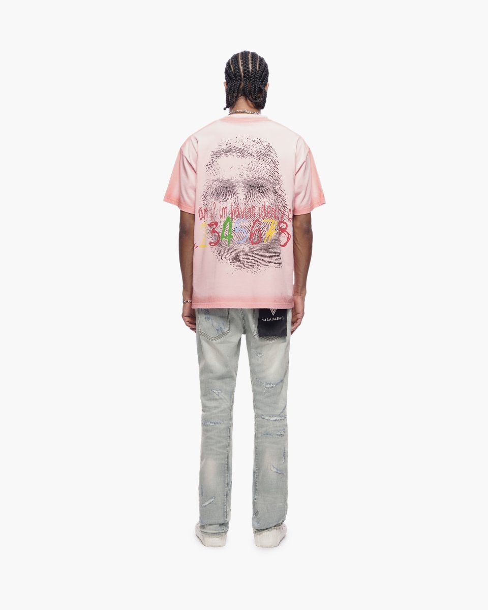 Valabasas Trance Stacked Light Blue Jeans