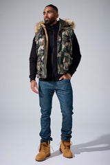 Jordan Craig Yukon Fur Lined Puffer Vest