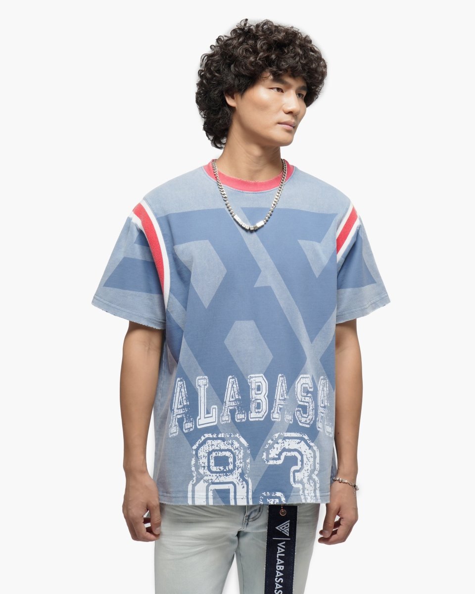 Valabasas "Vlbs Athletics" Tee - Vintage Blue