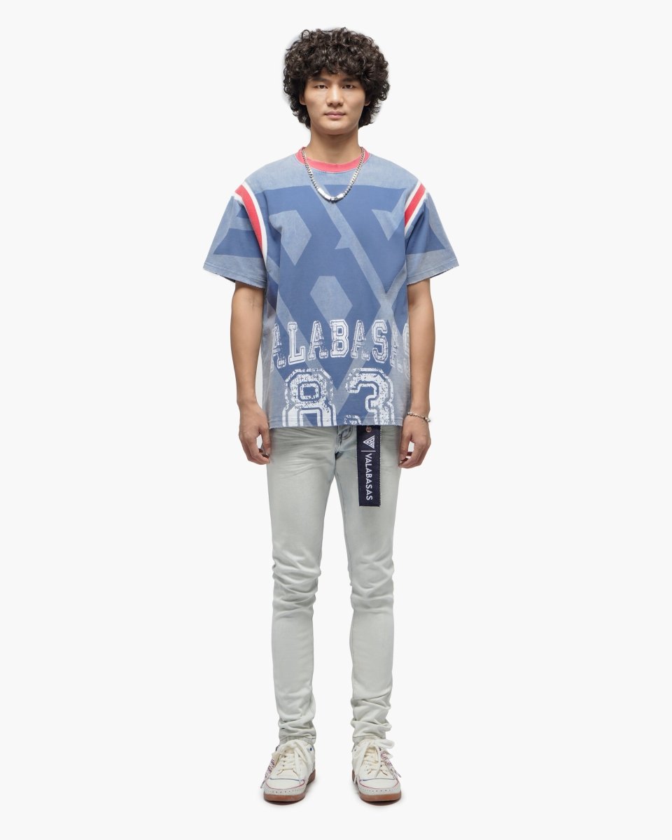 Valabasas "Vlbs Athletics" Tee - Vintage Blue