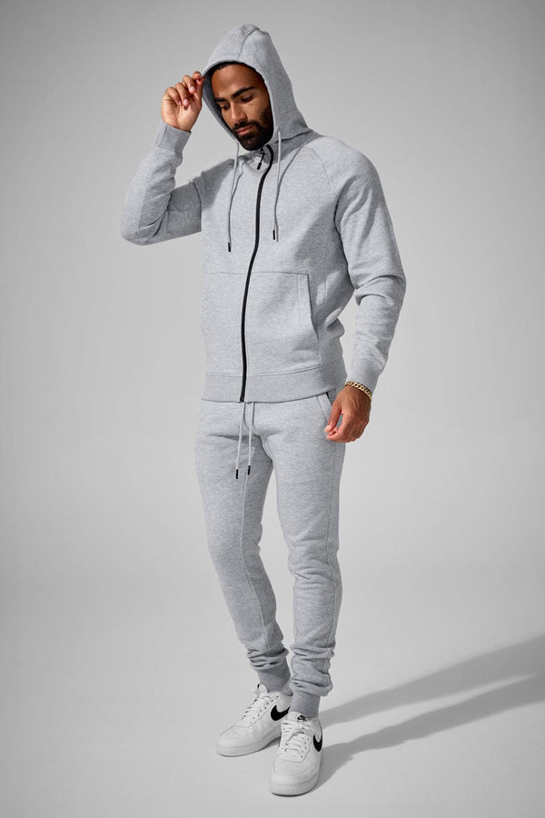 Jordan Craig Uptown Zip-up Hoodie & Stacked Flare Pants Jogging Set
