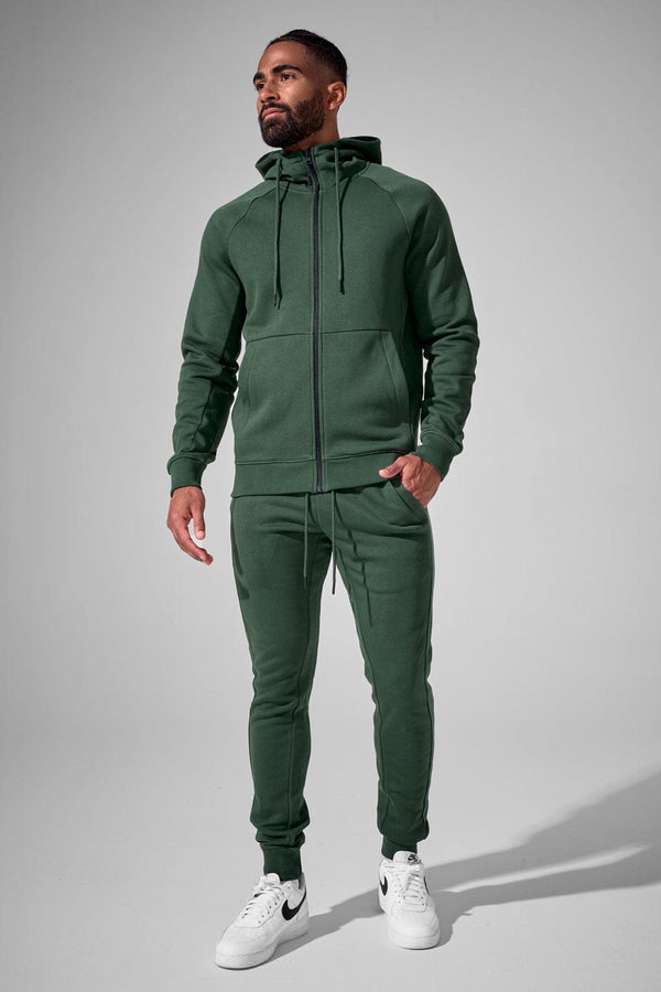 Jordan Craig Uptown Zip-up Hoodie & Stacked Flare Pants Jogging Set