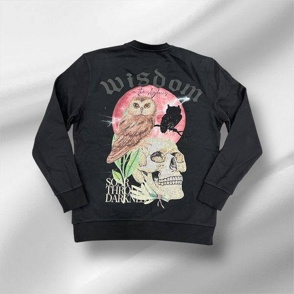 Reelistik "Wisdom" Rhinestone Crewneck
