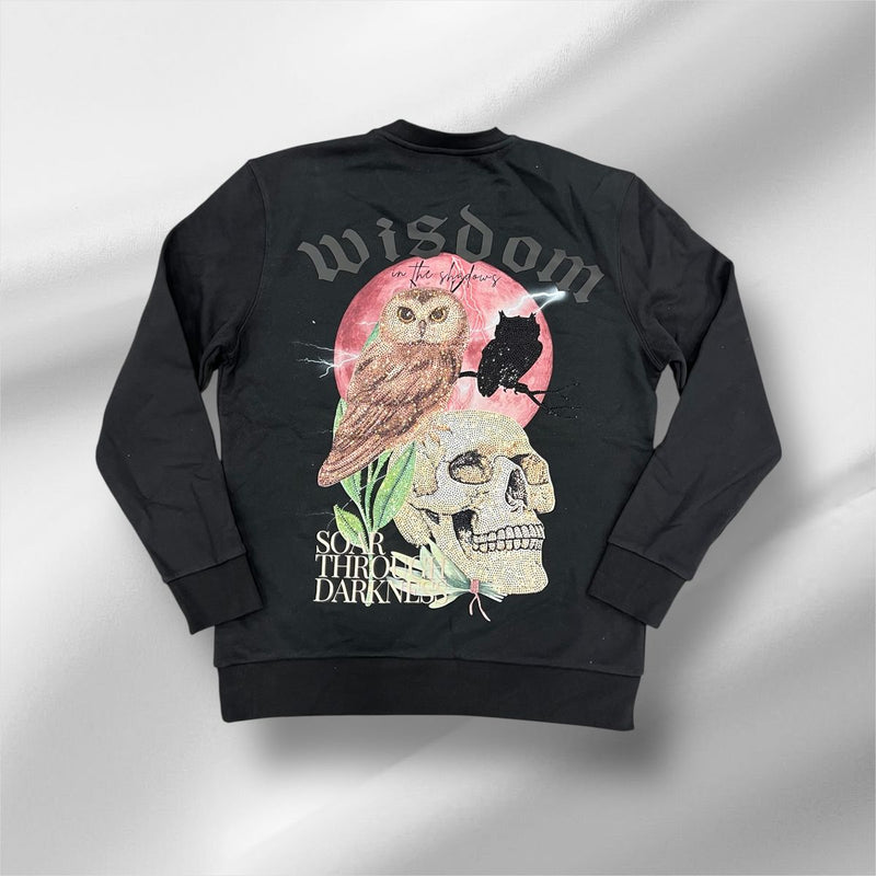 Reelistik "Wisdom" Rhinestone Crewneck