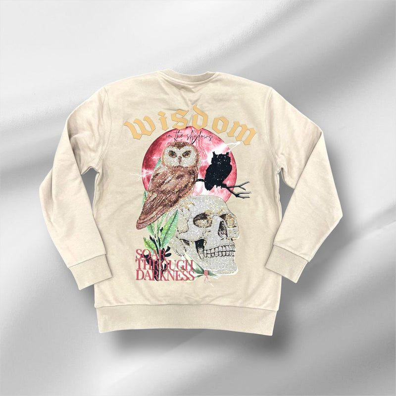 Reelistik "Wisdom" Rhinestone Crewneck